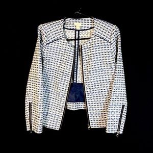 J. Crew Jacquard Motorcycle Jacket